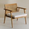 Volt Teak Rattan Lounge Chair